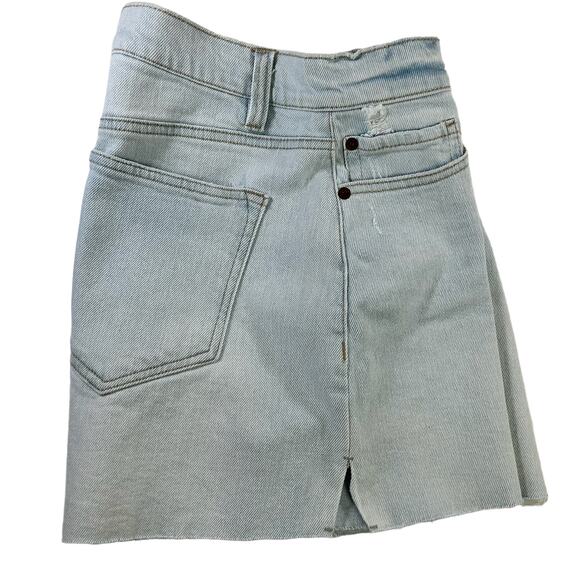 Copper Key Jean Shorts Size 5 Juniors Bleach Wash Raw Hem Slits Distressed Denim - Picture 3 of 11